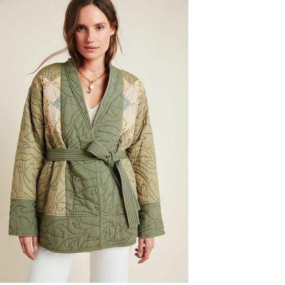 Anthropologie Quilted Patchwork Kimono jacket - Picture 4 of 7